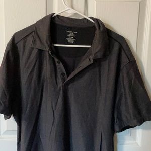 Dark grey/black short sleeve Van Heusen